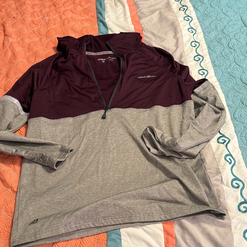 Eddie Bauer Maroon Motion Pullover